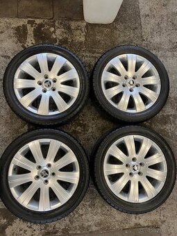 ALU Kola ŠKODA 5x112 R17 FLASH Letní Pneu
