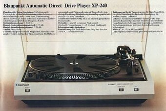 Gramofon Blaupunkt xp-240