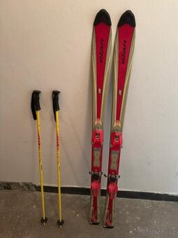 Lyže a lyžařské hůlky