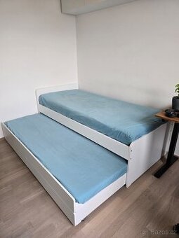 Prodám postel Ikea Släkt s vysouvacím lůžkem