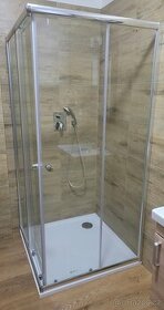 Sprchový kout 90x90 včetně vaničky, příslušenství
