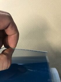 Průhledná PVC fólie “slída”; cca 850g/m2; 0,75mm tloušťka