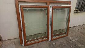 Dvojdílné plastové okno 168x118cm