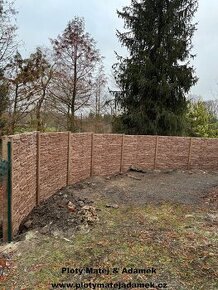 Betonový plot, Ploty z 3D panelů, brány a branky