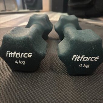 Fitforce jednoruční činky 2 x 4kg + 2 x 5 kg - 1