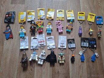 Lego star wars klicenky a city knizky sw figurky