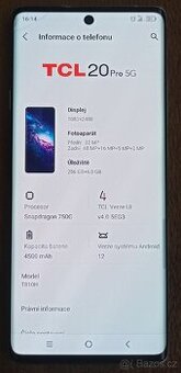 Mobilní telefon TLC 20 pro, 6/256GB