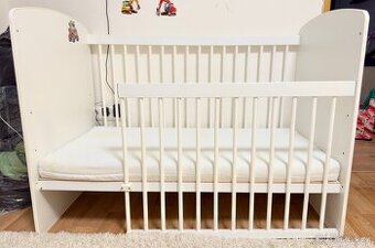 Upravená dětská postýlka+ pěnová matrace s Aloe Vera