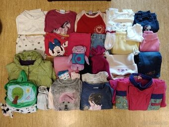 Balík podzimní až zimní oblečení na holku.Velikost 98.