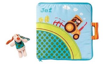 Liliputiens textilní knížka farmář Jeff