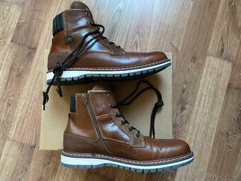 Nové pánské kožené zimní boty Baťa s teplou podšívkou - 44