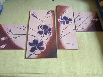 4 dílny obraz ,3 obrazy