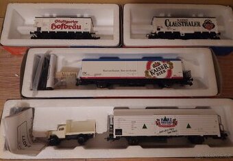 H0  Roco 4x pivní vůz - krásný stav s orig.obaly