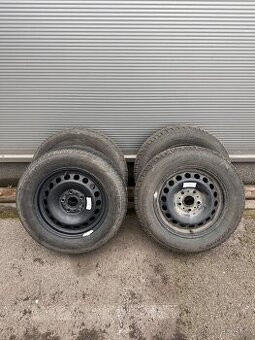 Plechové disky 6Jx15 + pneu 195/65 R15 Barum Polaris 3