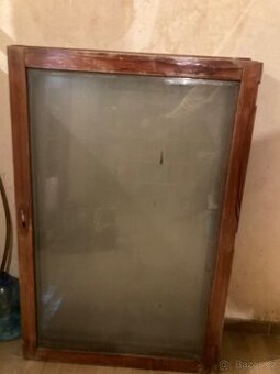 Fazetová stará dřevěná okna 4ks