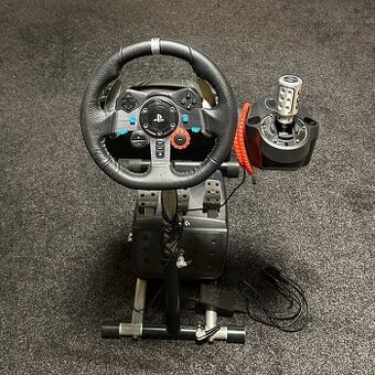 Logitech G29 + řadící páka + stojan | herní volant