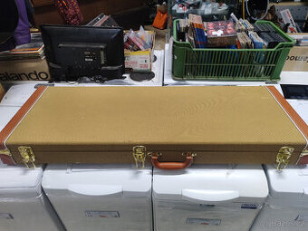 Kufr na elektrickou kytaru v retro designu/tvídový