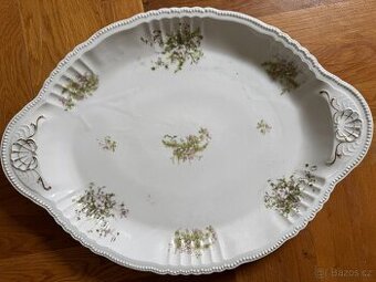 porcelánová servírovací mísa, podnos