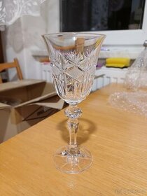 Ručně broušené skleničky Bohemia crystal
