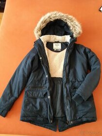Dívčí zimní kabát s odepínací kapucou - 1
