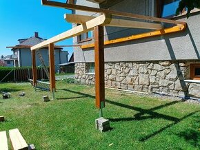 Přístřešek k domu - postavím. Drobné tesařské práce. - 1