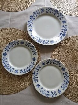3x retro talíř, československý porcelán