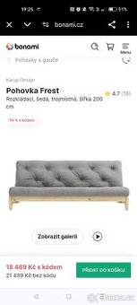 Futon, postel, sedačka