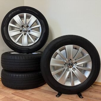 VW SHARAN II 5x112 R16 ET33+LETNÍ 205/60R16 5,5/3mm