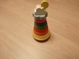 Dřevěné skládačky a zatloukacka. - 1