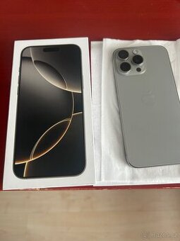iPhone 16 Pro Max 256GB, přírodní titan