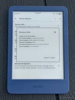 Čtečka Amazon Kindle 11. generace 16GB modrá