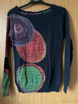 Modrý svetr Desigual velikost s