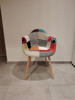 Nové židle/křesílka patchwork za super cenu