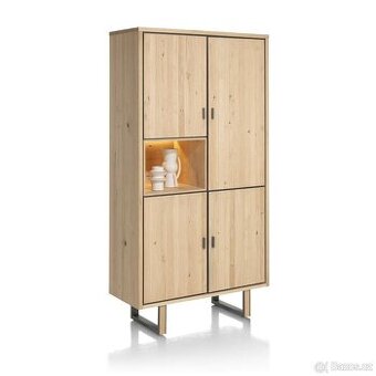 Masivní skříň/komoda - Shimo, přírodní odstín
