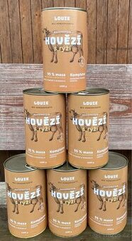 Louie - konzerva pro psa Hovězí s rýží 1200g