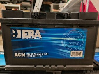 Autobaterie 80ah AGM nová 12V ERA, EXIDE, Bosch