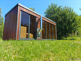 Finská venkovní sauna-Saunový domek s odpočívárnou