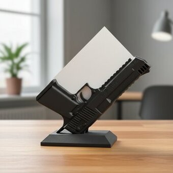 Dekorativní držák na vizitky Desert Eagle