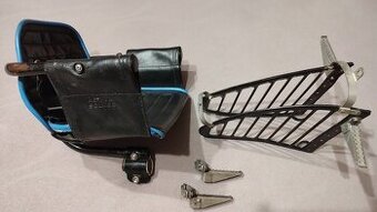 Dětské koženkové retro sedátko na kolo - pánský rám