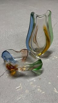 Hutní sklo Zemek, Rhapsody váza a miska