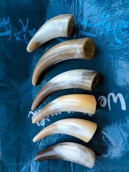 Rozleštěné kravské rohy