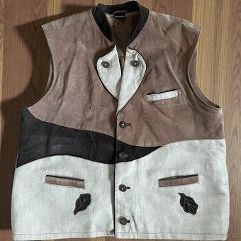 Pánská vesta v selském, mysliveckém stylu vel. XL