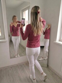 Dámský růžový svetr - S - S/M - M