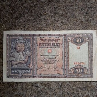 50 Korún Slovenských r.1940 - 1