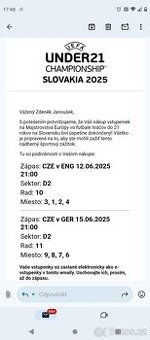 Euro U21 Česko proti Anglii a Německu