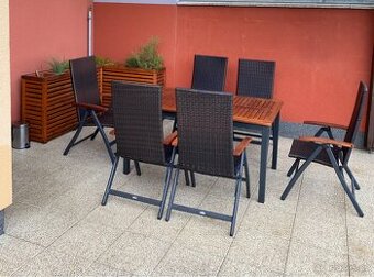 Hliníkový zahradní nábytek Livarno Home.
