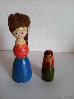 Dřevěné malované figurky, mix dřevěných hraček