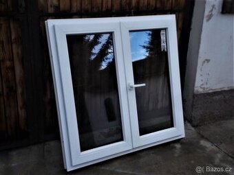 Plastová okna 2 ks 117 x 117 doprava