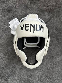 Boxerská helma Venum Elite bílá vel. 53-59