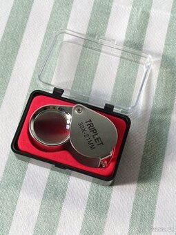 Kovová zlatnická / hodinářská / numismatická lupa
